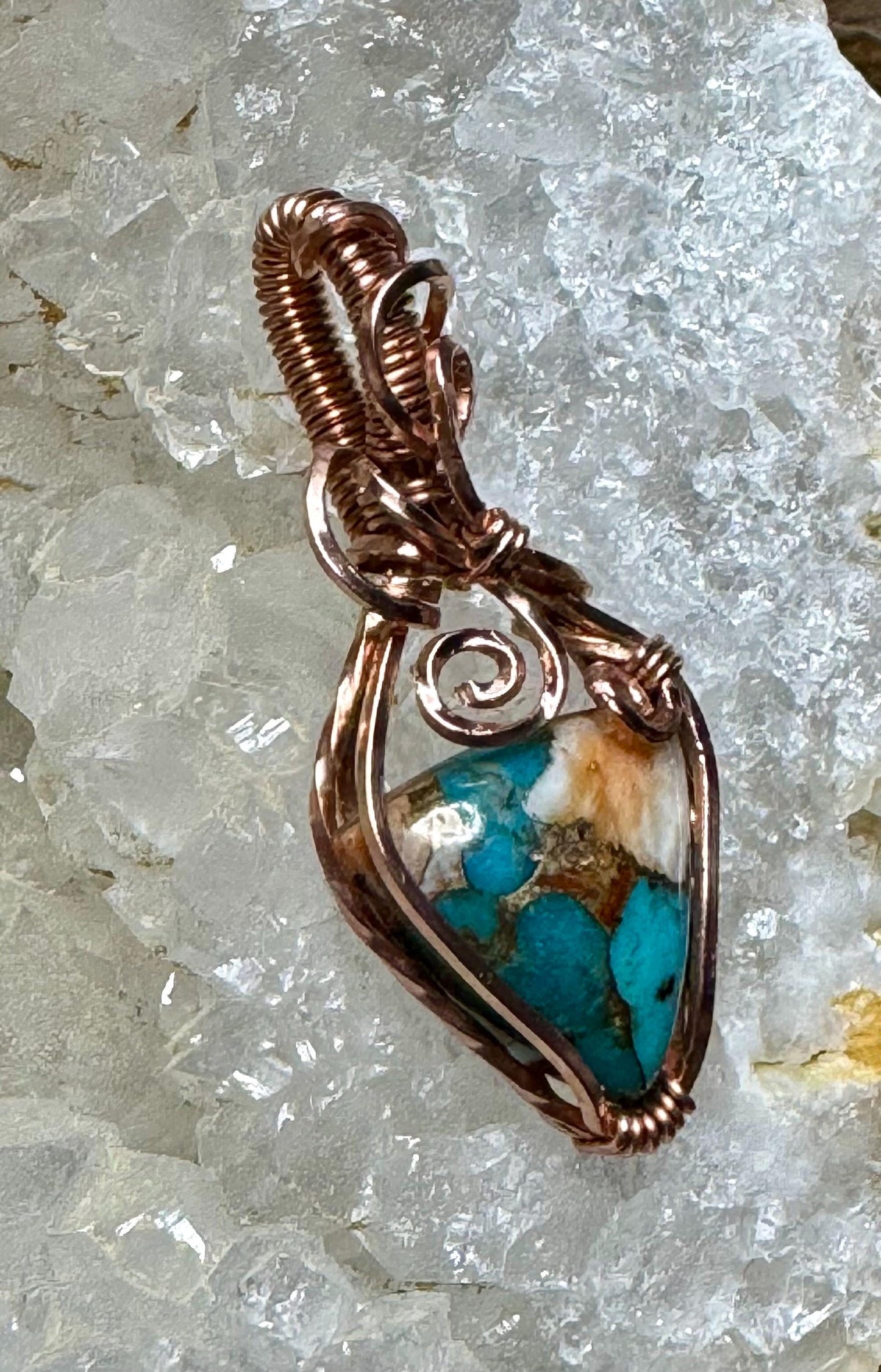 Spiny Turquoise pendant necklace