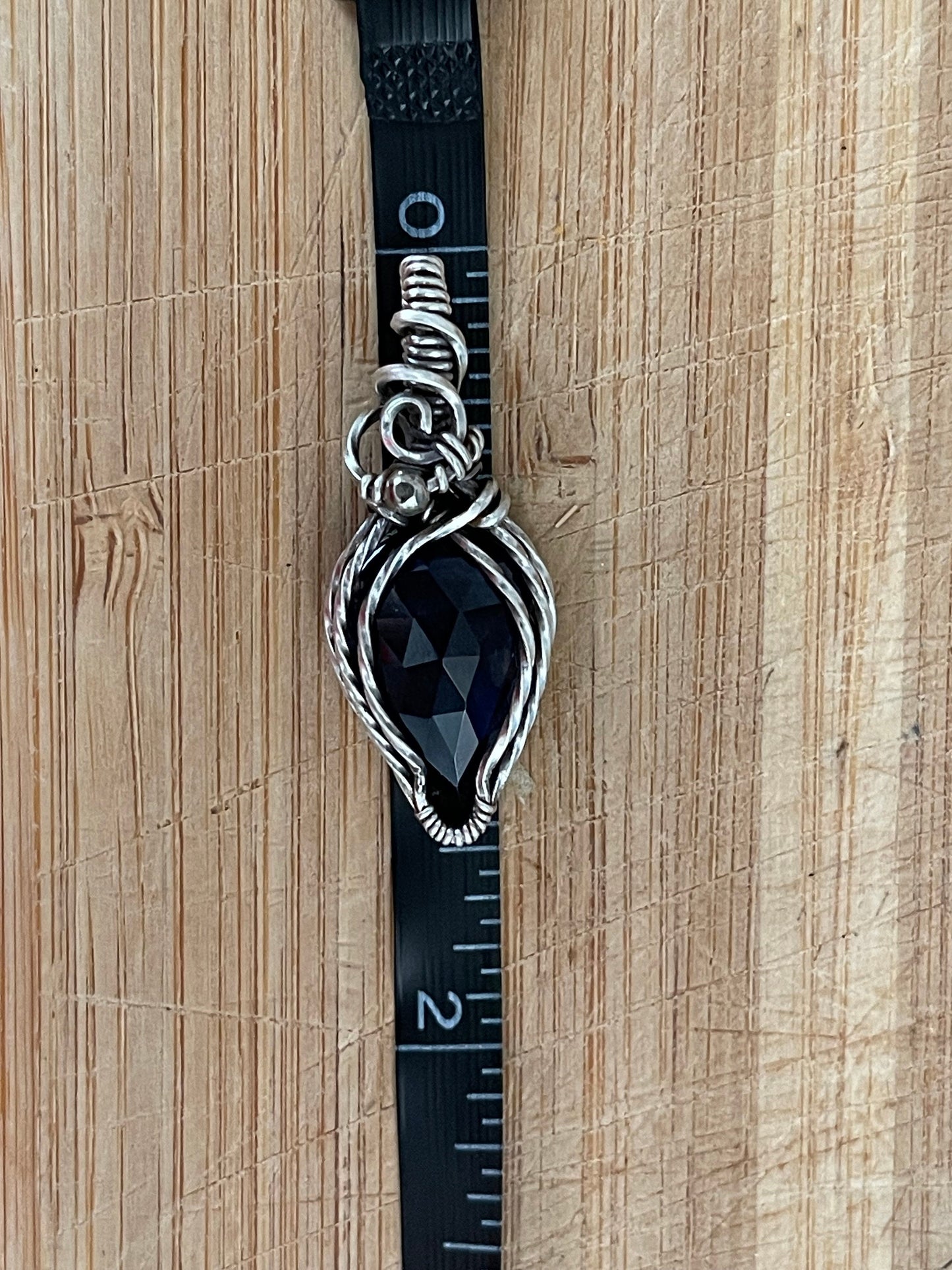 Lolite gemstone pendant