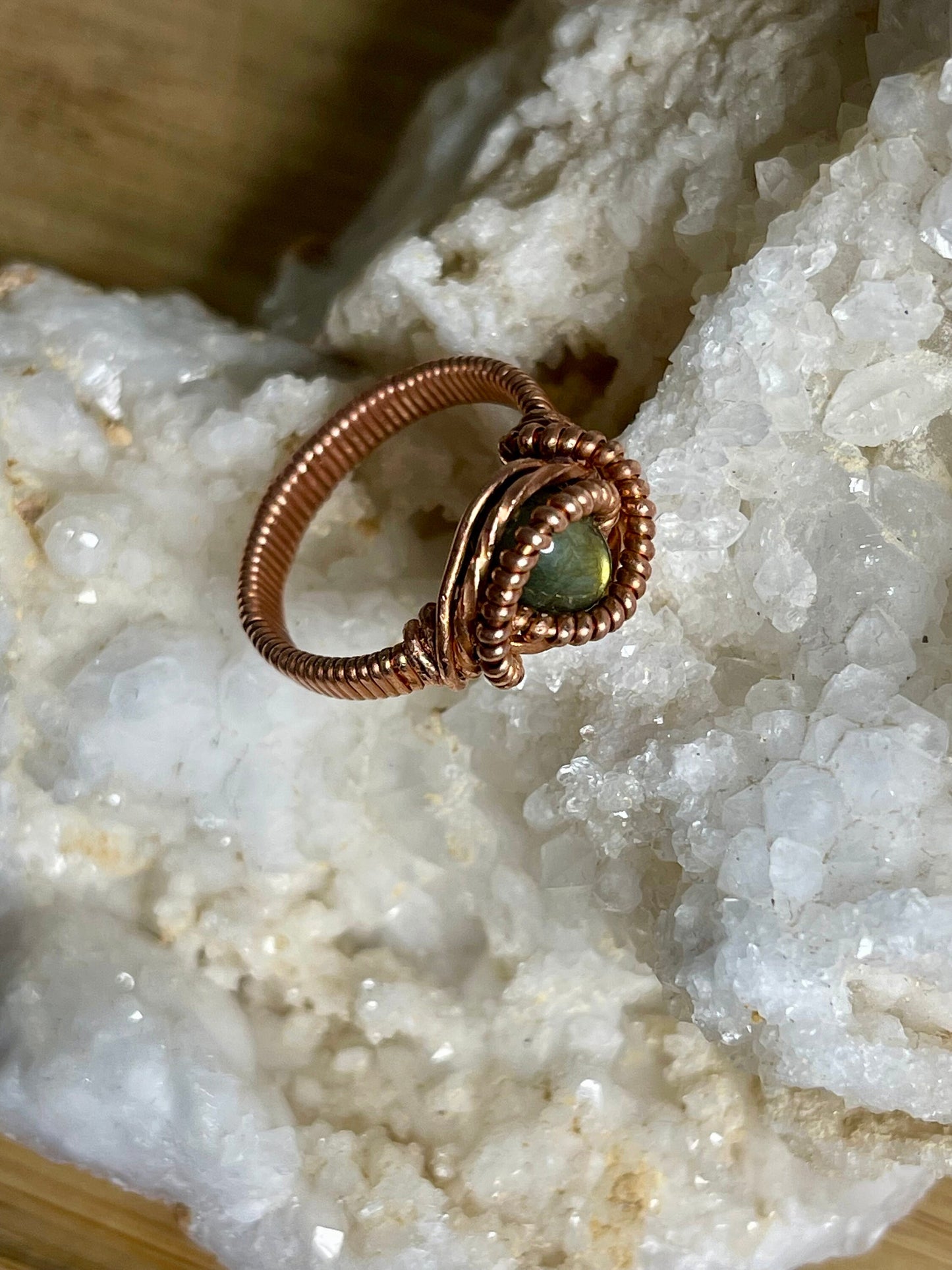 Labradorite Gemstone ring